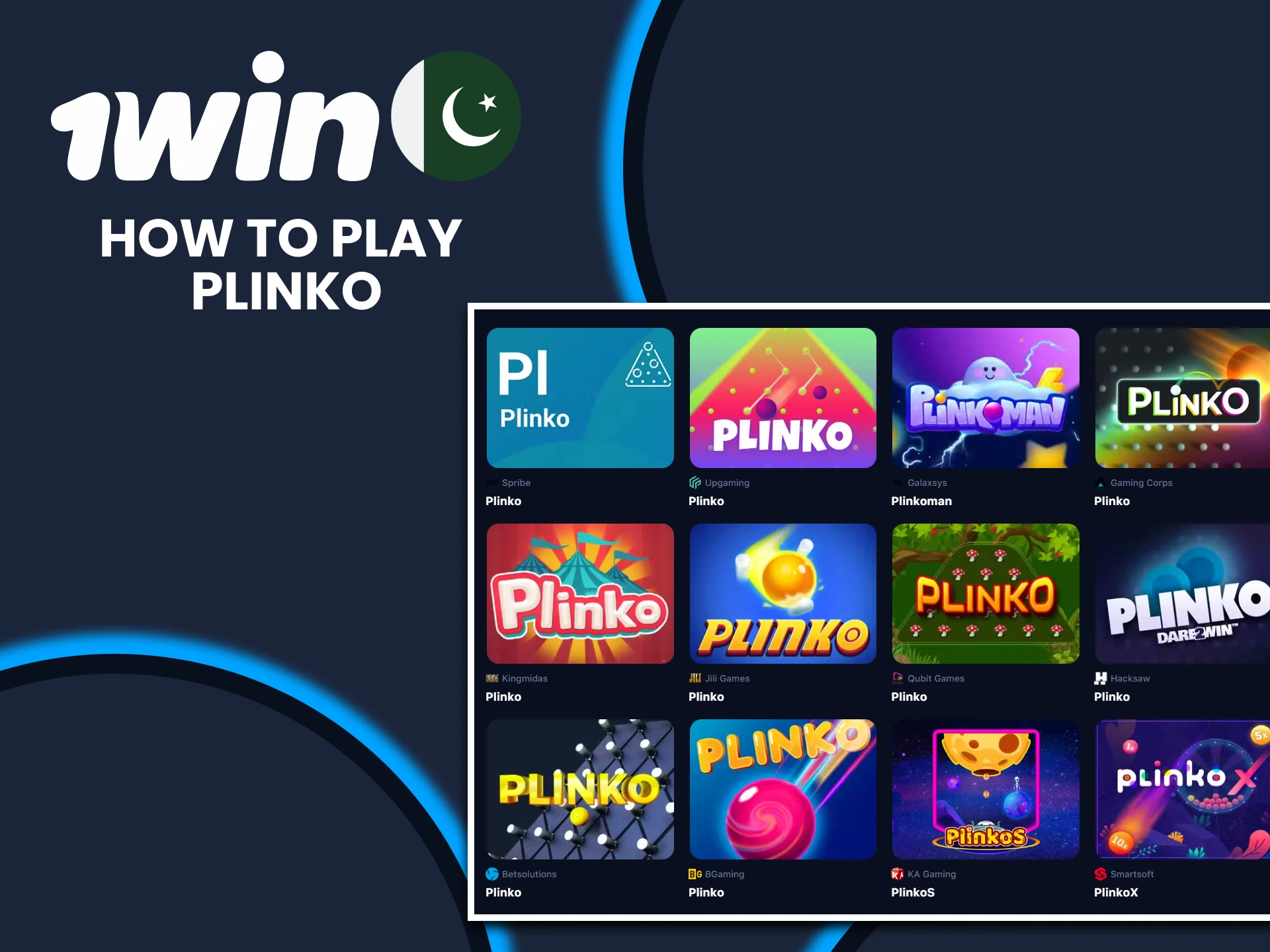 Go to the 1win casino section to play Plinko.