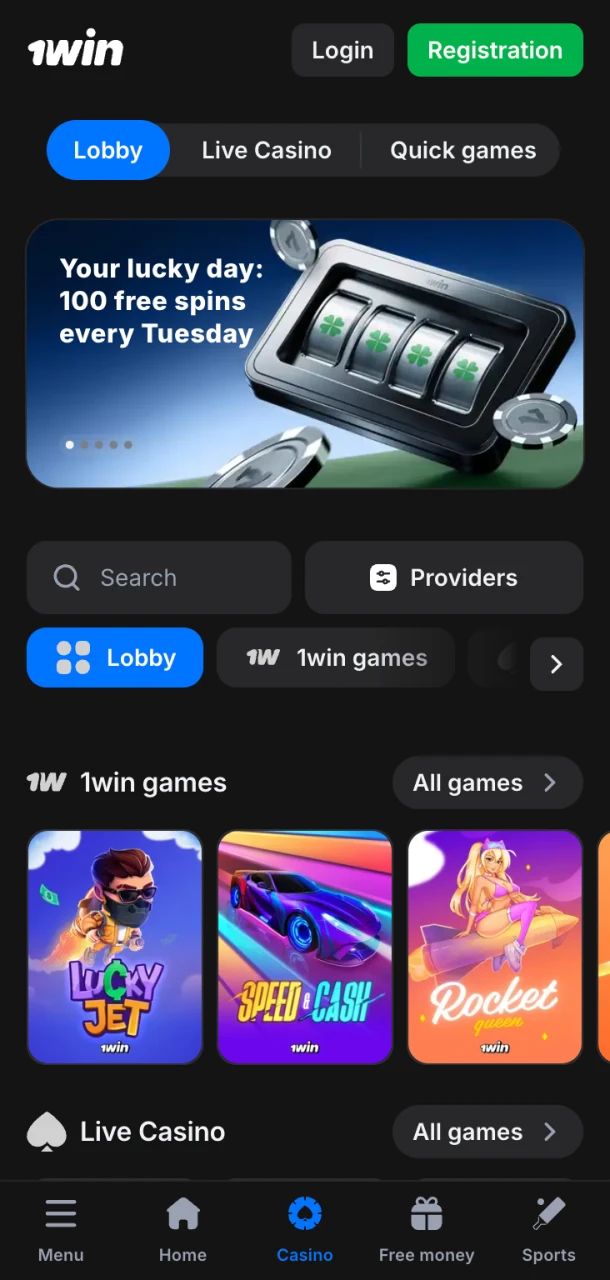 Enjoy top casino adventures only on 1Win.